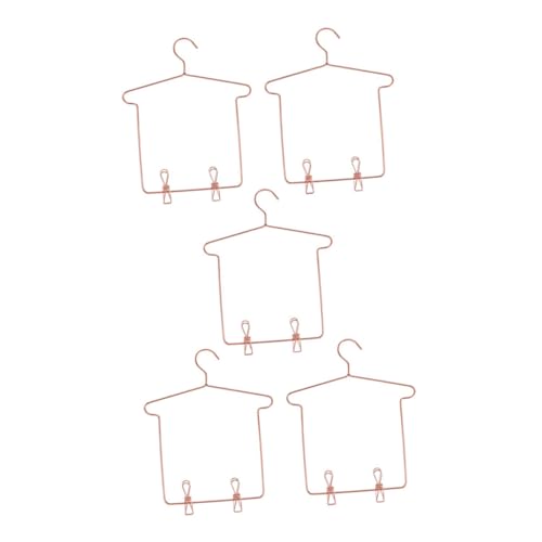 WEKAMOS 5 Sätze Mini Puppen Kleiderbügel aus Gold Mit Clips für Hosen und Röcke Zubehör für Puppenoutfits im Puppenhaus und Praktisch WEKAMOS 5 Sätze Mini Puppen Kleiderbügel aus Gold Mit Clips für Hosen und Röcke Zubehör für Puppenoutfits im Puppenhaus und Praktisch von WEKAMOS