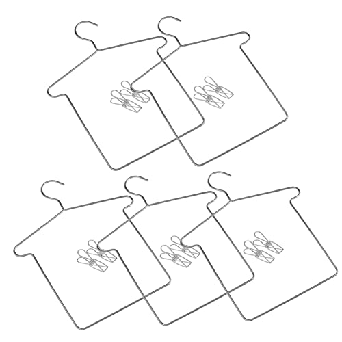 WEKAMOS 5 Sätze Puppenaufhänger unser Miniatur kleiderbügel für puppenkleidung puppenkleiderbügel puppenbügel Puppenkleiderhalter Kleiderbügel klein -Kleiderbügel Eisen Silver WEKAMOS 5 Sätze Puppenaufhänger unser Miniatur kleiderbügel für puppenkleidung puppenkleiderbügel puppenbügel Puppenkleiderhalter Kleiderbügel klein -Kleiderbügel Eisen Silver von WEKAMOS