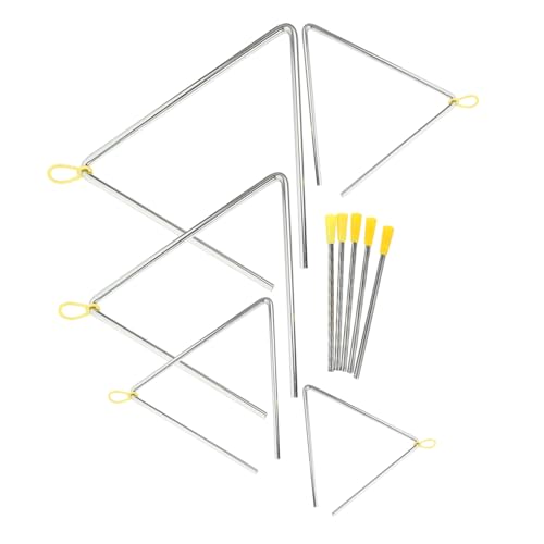 WEKAMOS 5 Sätze Teiliges Musik Triangel für Hand Percussion Instrument mit Schlägeln von Kreativität und Musikalischer Erziehung für Geburtstage Klarer für Unvergessliche WEKAMOS 5 Sätze Teiliges Musik Triangel für Hand Percussion Instrument mit Schlägeln von Kreativität und Musikalischer Erziehung für Geburtstage Klarer für Unvergessliche von WEKAMOS
