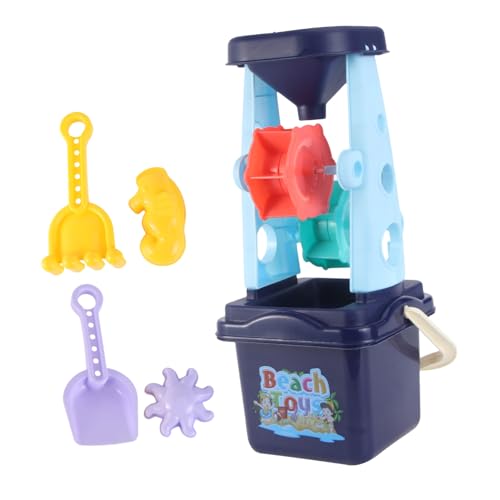WEKAMOS 5 Stück Interaktives Strandspielzeug Set für Eltern und Teiliges Set mit Sandspielzeug Sandförmchen Sandal und Spielzeugwagen Gemischte Farben von WEKAMOS