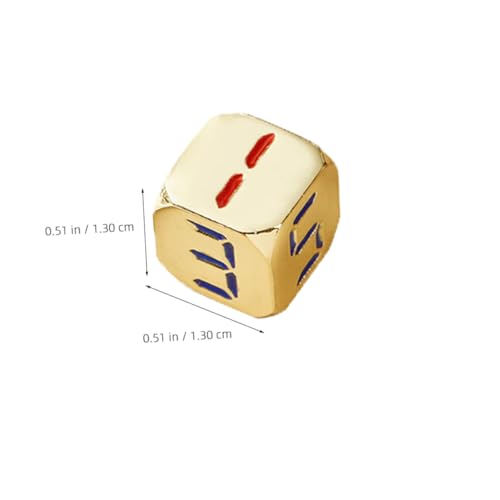 WEKAMOS 5 Stück Metall Würfel Goldfarben Zahlenwürfel mit Abgerundeten Ecken für Spielwürfel Tischspiele Poker Party Zubehör WEKAMOS 5 Stück Metall Würfel Goldfarben Zahlenwürfel mit Abgerundeten Ecken für Spielwürfel Tischspiele Poker Party Zubehör von WEKAMOS