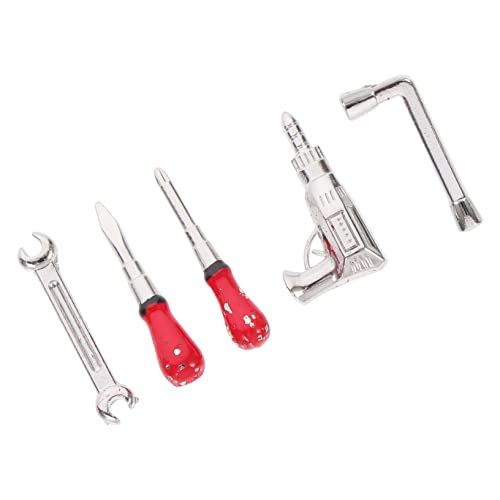 WEKAMOS 5 Stück Mini -Reparaturwerkzeuge Puppenhausbauwerkzeuge Mini-Puppenhaus-Zubehör Modell eines Miniatur-Reparaturwerkzeugs Modell Werkzeugkasten Miniatur -Tool -Kit Legierung Silber WEKAMOS 5 Stück Mini -Reparaturwerkzeuge Puppenhausbauwerkzeuge Mini-Puppenhaus-Zubehör Modell eines Miniatur-Reparaturwerkzeugs Modell Werkzeugkasten Miniatur -Tool -Kit Legierung Silber von WEKAMOS