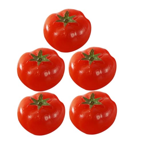 WEKAMOS 5 Stück Miniatur Künstliche Tomaten Modelle Realistische PVC Simulation Requisiten für Dekoration und Lehrmaterialien für Puppenhäuser und Sammlungen WEKAMOS 5 Stück Miniatur Künstliche Tomaten Modelle Realistische PVC Simulation Requisiten für Dekoration und Lehrmaterialien für Puppenhäuser und Sammlungen von WEKAMOS
