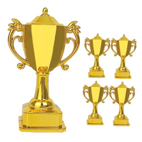 WEKAMOS 5 Stücke Mini Award Trophäe Kunststoff Modelle Für Partys Jungen Und Mädchen Dekorationen Kunststoff Party Trophäen von WEKAMOS