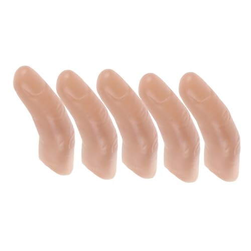 WEKAMOS 5 Stück Realistische Extralange Fake Finger Set für Zaubertricks und Theater Vielseitig Einsetzbar für Cosplay Bühnenauftritte und Spezielle Trickdarbietungen WEKAMOS 5 Stück Realistische Extralange Fake Finger Set für Zaubertricks und Theater Vielseitig Einsetzbar für Cosplay Bühnenauftritte und Spezielle Trickdarbietungen von WEKAMOS