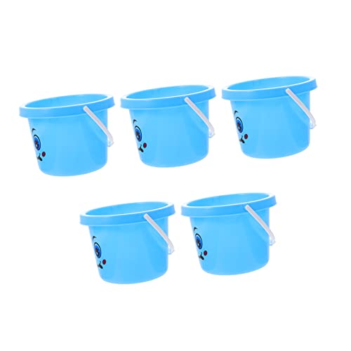 WEKAMOS 5 Stück Strandspielzeugeimer für wasserspielzeug für kinderwasserspielzeuge strandspielzeug Set sandspielzeug für Sandhalter Wassereimer- pp Sky-Blue WEKAMOS 5 Stück Strandspielzeugeimer für wasserspielzeug für kinderwasserspielzeuge strandspielzeug Set sandspielzeug für Sandhalter Wassereimer- pp Sky-Blue von WEKAMOS