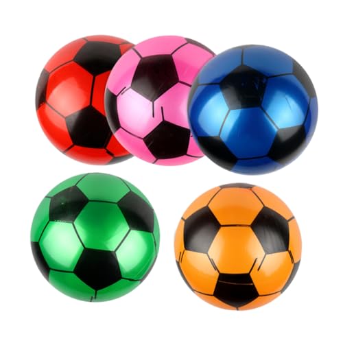 WEKAMOS 5 Stück Teiliges Aufblasbares Fußballspielzeug für Interaktiver Gummiball für Drinnen und Draußen für Sport und Spiel Farben Zufällig Einfach Aufzublasen aus Zufällige Farbe WEKAMOS 5 Stück Teiliges Aufblasbares Fußballspielzeug für Interaktiver Gummiball für Drinnen und Draußen für Sport und Spiel Farben Zufällig Einfach Aufzublasen aus Zufällige Farbe von WEKAMOS