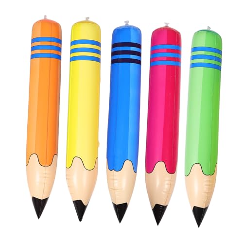 WEKAMOS 5 Stück Teiliges Aufblasbares Riesen Bleistift aus Sicherem PVC Multifunktional als Hammer Hantel und Goldstab für Sportveranstaltungen Kindergarten Dekorationen und Entertainment WEKAMOS 5 Stück Teiliges Aufblasbares Riesen Bleistift aus Sicherem PVC Multifunktional als Hammer Hantel und Goldstab für Sportveranstaltungen Kindergarten Dekorationen und Entertainment von WEKAMOS