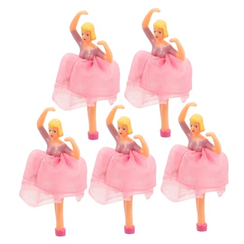 WEKAMOS 5 Stück Teiliges Balletttänzerin Puppenfigur Detailreiche Prinzessin Spieluhr Zubehör Tanzende Dekoration für Musikbox Hochwertige Ballettpuppe für Sammler und Kinderzimmer von WEKAMOS
