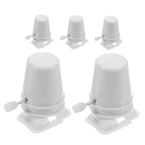 WEKAMOS 5 Stück Teiliges DIY Mechanismus Zubehör aus Kunststoff Mechanische Uhrwerksbewegung für Bastelarbeiten Geeignet für Knetmasse und Handwerksprojekte Graue Aufziehroboter Teile von WEKAMOS