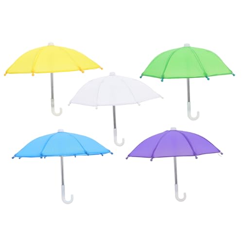 WEKAMOS 5 Stück Teiliges Miniatur Puppenhaus Regenschirme Dekorative Mini Regenschirme mit Realistischem Design Leichte Kompakte Puppenzubehör für Vielfältige Puppenhaus Dekoration WEKAMOS 5 Stück Teiliges Miniatur Puppenhaus Regenschirme Dekorative Mini Regenschirme mit Realistischem Design Leichte Kompakte Puppenzubehör für Vielfältige Puppenhaus Dekoration von WEKAMOS