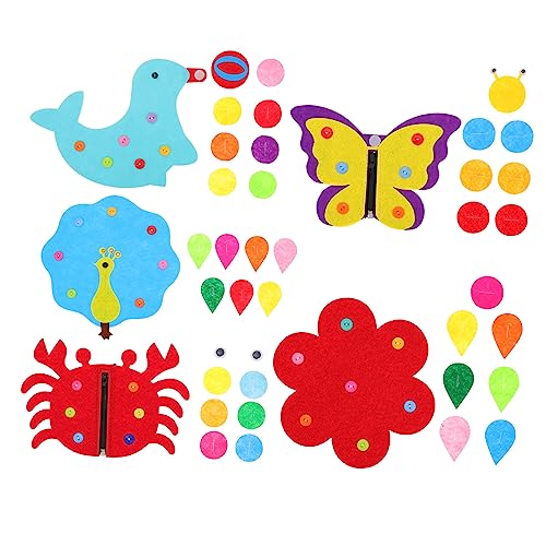WEKAMOS 5 Stück Teiliges Montessori Zipper Knopfspielzeug aus Vliesstoff für Kleinkinder Interaktives Lernspielzeug Feinmotorik und Kreativität für Vorschule und Zuhause WEKAMOS 5 Stück Teiliges Montessori Zipper Knopfspielzeug aus Vliesstoff für Kleinkinder Interaktives Lernspielzeug Feinmotorik und Kreativität für Vorschule und Zuhause von WEKAMOS