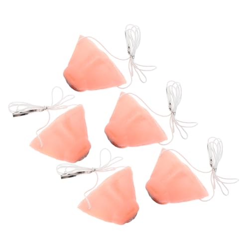 WEKAMOS 5 Stück Teiliges Realistischer Hunde Nasen Requisiten Strapazierfähiges Sicheres Material Verstellbar für Karneval Cosplay Halloween Kostümparty Geeignet für Bühne und Fasching von WEKAMOS