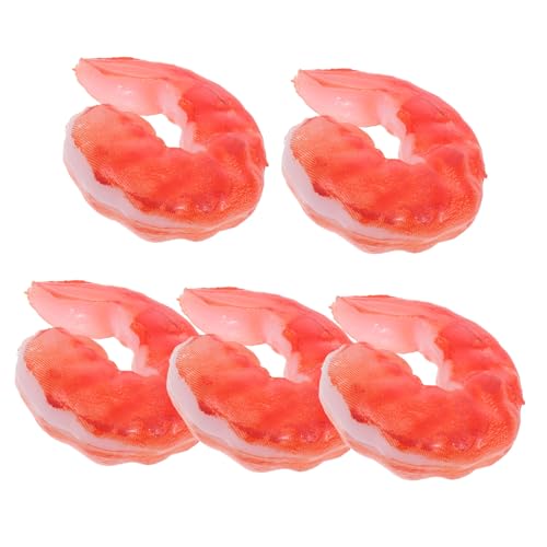 WEKAMOS 5 Stück Teiliges Realistischer Kunststoff Garnelenmodelle Lebensechte Künstliche Meeresfrüchte Deko für DIY Food Play Schalen Zubehör und Food Display Props WEKAMOS 5 Stück Teiliges Realistischer Kunststoff Garnelenmodelle Lebensechte Künstliche Meeresfrüchte Deko für DIY Food Play Schalen Zubehör und Food Display Props von WEKAMOS