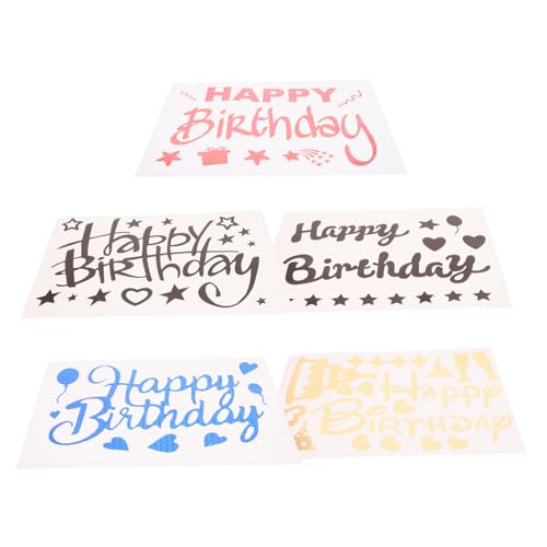 WEKAMOS 5 Stück Teiliges Set Bunte Transparente Geburtstags Ballon Dekorationsaufkleber Selbstklebend Party Deko für Fenster Wand Happy Birthday Cake Topper Folienballon Geeignet WEKAMOS 5 Stück Teiliges Set Bunte Transparente Geburtstags Ballon Dekorationsaufkleber Selbstklebend Party Deko für Fenster Wand Happy Birthday Cake Topper Folienballon Geeignet von WEKAMOS