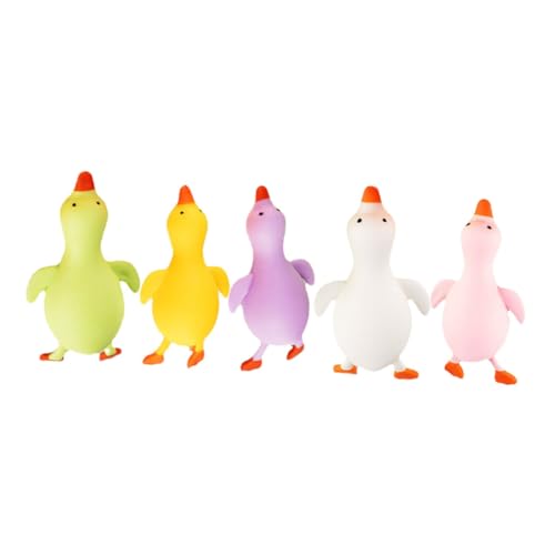 WEKAMOS 5 Stück Teiliges Stress Relief Bunte Enten aus Weichem TPR Material Lustige Squeeze Toys für Partydeko und Entspannende Beschäftigung Erwachsene WEKAMOS 5 Stück Teiliges Stress Relief Bunte Enten aus Weichem TPR Material Lustige Squeeze Toys für Partydeko und Entspannende Beschäftigung Erwachsene von WEKAMOS