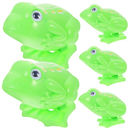 WEKAMOS 5 Stück Uhrwerk-Frosch- Tierspielzeug Kind Wind Party Mini Aufziehen Frösche Frosch Springspielzeug Für Frühes Lernen Für Feinmotorik Green Plastik WEKAMOS 5 Stück Uhrwerk-Frosch- Tierspielzeug Kind Wind Party Mini Aufziehen Frösche Frosch Springspielzeug Für Frühes Lernen Für Feinmotorik Green Plastik von WEKAMOS