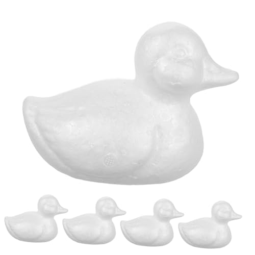 WEKAMOS 5 Stück Unbemalte Schaumstoff Ducks für DIY Projekte Leichtes für Malen und Basteln als für Kreative Anlässe WEKAMOS 5 Stück Unbemalte Schaumstoff Ducks für DIY Projekte Leichtes für Malen und Basteln als für Kreative Anlässe von WEKAMOS