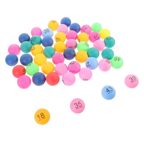 WEKAMOS 50 Stück Nummerierte Party Lotteriebälle aus Robustem Kunststoff Farbenfrohe Kleine Spielbälle für Tombola Raffle und Aktivitäten Langlebig Sichtbar für Heim und Event Feiern WEKAMOS 50 Stück Nummerierte Party Lotteriebälle aus Robustem Kunststoff Farbenfrohe Kleine Spielbälle für Tombola Raffle und Aktivitäten Langlebig Sichtbar für Heim und Event Feiern von WEKAMOS