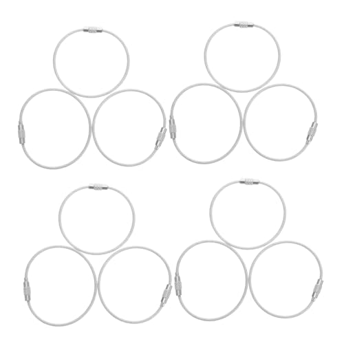 WEKAMOS 50 Stück Pvc-beschichtete Stahlseil Schlüsselringe Robuste Drahtverbinder für Gepäckanhänger Vielseitige Schlüsselanhänger Kabelschlaufen mit Kratzschutz für Schlüssel und WEKAMOS 50 Stück Pvc-beschichtete Stahlseil Schlüsselringe Robuste Drahtverbinder für Gepäckanhänger Vielseitige Schlüsselanhänger Kabelschlaufen mit Kratzschutz für Schlüssel und von WEKAMOS