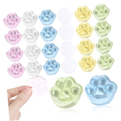WEKAMOS 50 Stück Squishy Katzenpfoten Dehnbares Weiches Stressabbau-entspannungsspielzeug Bunte Handliche Tierpfoten für Fidget Wahrnehmung und Handübungen für Reisen von WEKAMOS