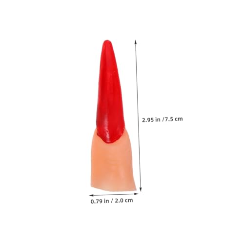 WEKAMOS 50 Stück Teiliges Halloween Fake Finger aus Langlebigem Kunststoff mit Realistischen Horror-nägeln Wiederverwendbar und Kompakt für Grusel-Partys Cosplay Theateraufführungen und von WEKAMOS