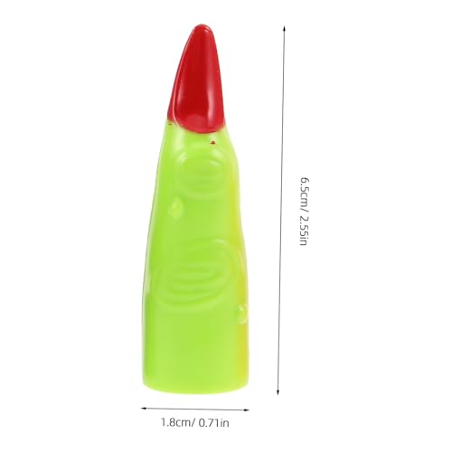 WEKAMOS 50 Stück Teiliges Halloween Nagelset Bunte Lange Hexen Fingernägel Vampir Nägel für Party Cosplay Kostüm Zubehör Einfache Anwendung Schutz Natürlicher Nägel von WEKAMOS