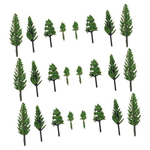 WEKAMOS 50 Stück Teiliges Miniatur Kiefern Bäume Modell Landschaftsszenerie Architektur Sandtisch Dekoration DIY Garten Zubehör Realistische Textur Zufällige Farben Zufällige Farbe von WEKAMOS