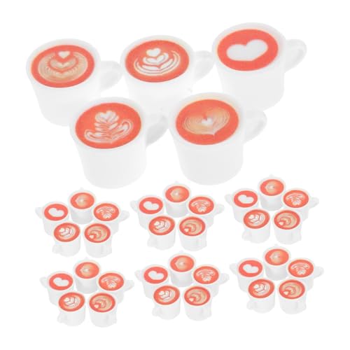 WEKAMOS 50 Stück Teiliges Miniatur Resin Kaffeetassen Detailgetreue Mini Kaffeebecher Realistische Puppenhaus Küchenaccessoires Vielseitige Tischdeko für Kreative DIY und Sammler WEKAMOS 50 Stück Teiliges Miniatur Resin Kaffeetassen Detailgetreue Mini Kaffeebecher Realistische Puppenhaus Küchenaccessoires Vielseitige Tischdeko für Kreative DIY und Sammler von WEKAMOS