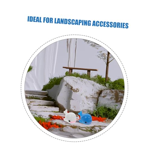 WEKAMOS 50 Stück Teiliges Miniatur ozeandelfin Figuren aus Kunstharz Stabile Handgefertigte Weiße und Blaue Wal resinornamente Niedliche Mikro landschafts deko für Terrarien und WEKAMOS 50 Stück Teiliges Miniatur ozeandelfin Figuren aus Kunstharz Stabile Handgefertigte Weiße und Blaue Wal resinornamente Niedliche Mikro landschafts deko für Terrarien und von WEKAMOS