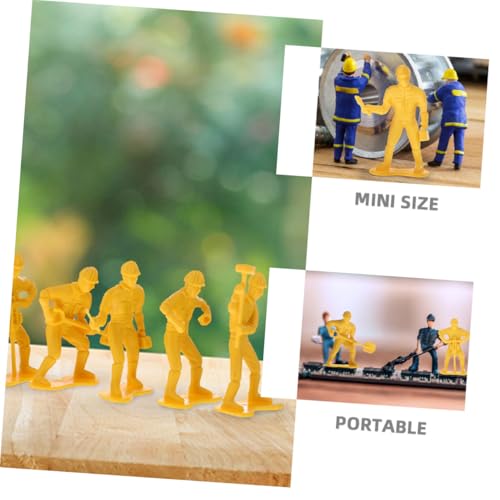 WEKAMOS 54 Stück Teiliges Miniatur Bauarbeiter Figuren Set aus Robustem Kunststoff Detailreiche Techniker Modelle für Fördert Kreativität und Kognitive Entwicklung Sammeln WEKAMOS 54 Stück Teiliges Miniatur Bauarbeiter Figuren Set aus Robustem Kunststoff Detailreiche Techniker Modelle für Fördert Kreativität und Kognitive Entwicklung Sammeln von WEKAMOS