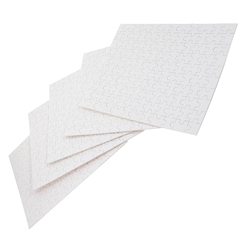 WEKAMOS 5Satz Leere Sublimations Puzzles für DIY Graffiti Puzzle Rohlinge Kreatives Bastelspielzeug Fantasie und Kreativität von WEKAMOS