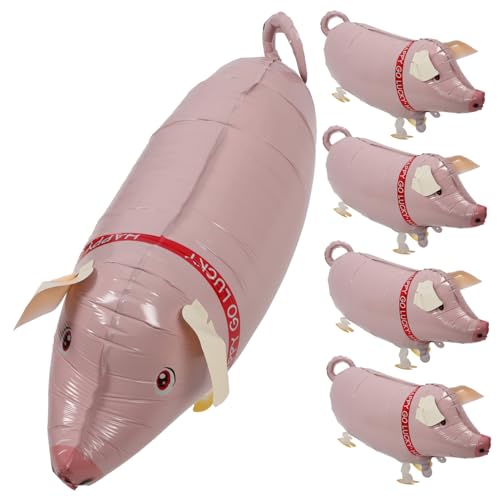 WEKAMOS 5Stücke Aufblasbares Schwein Ballonspielzeug Lustige Partydekoration für Geburtstagsfeiern und Spiele Sicheres und Leichtes für Drinnen und Draußen WEKAMOS 5Stücke Aufblasbares Schwein Ballonspielzeug Lustige Partydekoration für Geburtstagsfeiern und Spiele Sicheres und Leichtes für Drinnen und Draußen von WEKAMOS