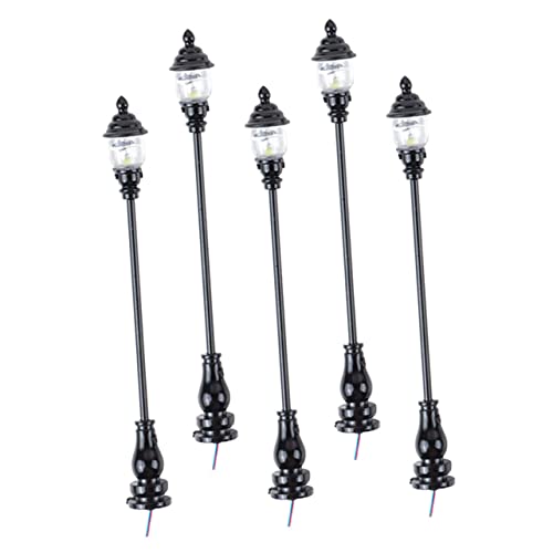 WEKAMOS 5Stücke Miniaturlampe Simulierte Gartenleuchten für Miniaturmodelle für Landschaftsdekoration Stabile Basis Design für Realistische Mini Häuser WEKAMOS 5Stücke Miniaturlampe Simulierte Gartenleuchten für Miniaturmodelle für Landschaftsdekoration Stabile Basis Design für Realistische Mini Häuser von WEKAMOS