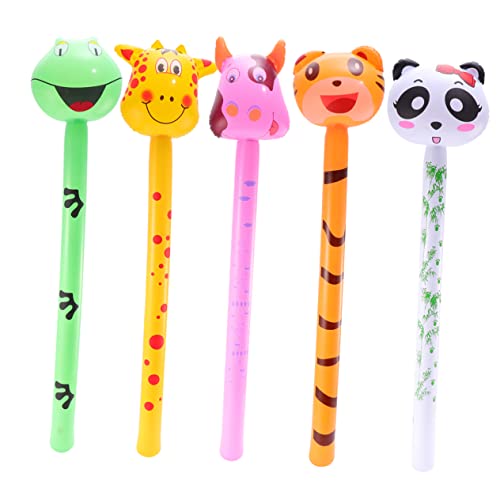 WEKAMOS 5Stücke Teiliges Aufblasbares Tier für PVC Lange Sticks mit Kuh Tiger Panda und Hirsch Design Lustige und Lehrreiche Spielzeuge für Partys und Outdoor Aktivitäten WEKAMOS 5Stücke Teiliges Aufblasbares Tier für PVC Lange Sticks mit Kuh Tiger Panda und Hirsch Design Lustige und Lehrreiche Spielzeuge für Partys und Outdoor Aktivitäten von WEKAMOS