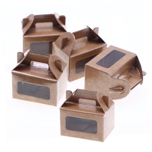 WEKAMOS 5er-Packung Mini -kuchenbox Deko Mini House Prop Miniaturboxen Für Mini- -Requisiten Miniaturszenenmodelle Miniaturmodelle Zubehör Für Puppenhäuser Papier Light Brown WEKAMOS 5er-Packung Mini -kuchenbox Deko Mini House Prop Miniaturboxen Für Mini- -Requisiten Miniaturszenenmodelle Miniaturmodelle Zubehör Für Puppenhäuser Papier Light Brown von WEKAMOS