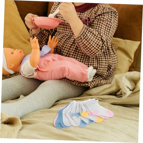 WEKAMOS 6 Paare Puppensocken Kurz Bunte Baumwollsocken für Puppen Leichte Wiederverwendbare Puppenzubehör für Puppenkleidung und Kostümdekoration zum Ankleiden WEKAMOS 6 Paare Puppensocken Kurz Bunte Baumwollsocken für Puppen Leichte Wiederverwendbare Puppenzubehör für Puppenkleidung und Kostümdekoration zum Ankleiden von WEKAMOS