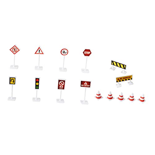 WEKAMOS 6 Sätze Straßenverkehrszeichen Teilig Realistische Verkehrsbarrikaden für Straßenbau und Verkehrssicherheit für Kreative Spielwelten und Verkehrserziehung WEKAMOS 6 Sätze Straßenverkehrszeichen Teilig Realistische Verkehrsbarrikaden für Straßenbau und Verkehrssicherheit für Kreative Spielwelten und Verkehrserziehung von WEKAMOS