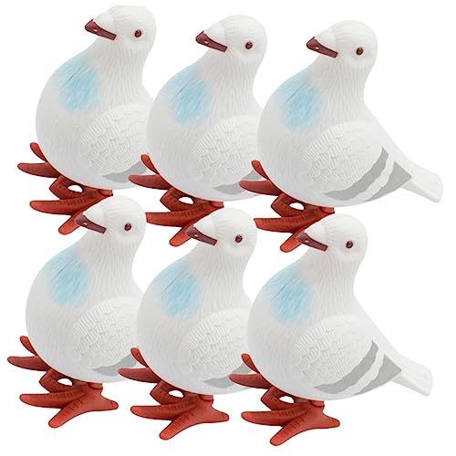WEKAMOS 6 Stück Aufziehbare Tauben Künstliche Pigeon Figuren für Vintage Aufziehspielzeug Party Weihnachts und Geburtstagsüberraschungen Sicher WEKAMOS 6 Stück Aufziehbare Tauben Künstliche Pigeon Figuren für Vintage Aufziehspielzeug Party Weihnachts und Geburtstagsüberraschungen Sicher von WEKAMOS