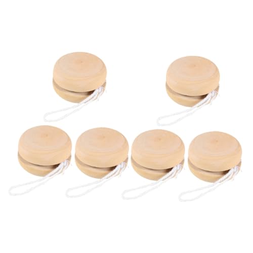 WEKAMOS 6 Stück Holz Yo Yo Bälle DIY Bastelspielzeug zum Handbemalen Kognitive Spielzeuge für Kreative Aktivitäten WEKAMOS 6 Stück Holz Yo Yo Bälle DIY Bastelspielzeug zum Handbemalen Kognitive Spielzeuge für Kreative Aktivitäten von WEKAMOS