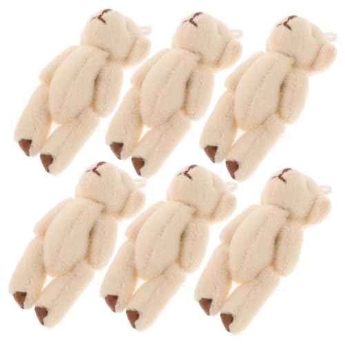 WEKAMOS 6 Stück Mini Plüschbär Teilig mit Beweglichen Gelenken und Austauschbaren Outfits Weiche Kuscheltiere als Schlüsselanhänger und Taschenanhänger Geeignet für Weihnachten und WEKAMOS 6 Stück Mini Plüschbär Teilig mit Beweglichen Gelenken und Austauschbaren Outfits Weiche Kuscheltiere als Schlüsselanhänger und Taschenanhänger Geeignet für Weihnachten und von WEKAMOS