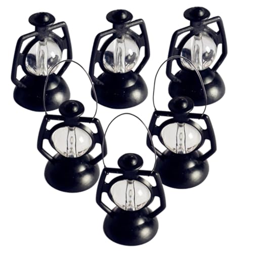 WEKAMOS 6 Stück Puppenhaus-Miniatur-Essen-spielszene Kleine Kerosinlampenverzierung Simulation Petroleumlampe Mini-Laternen-lampen- Petroleumlichtmodelle Laternenlichtdekor Black WEKAMOS 6 Stück Puppenhaus-Miniatur-Essen-spielszene Kleine Kerosinlampenverzierung Simulation Petroleumlampe Mini-Laternen-lampen- Petroleumlichtmodelle Laternenlichtdekor Black von WEKAMOS