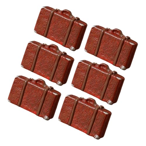 WEKAMOS 6 Stück Puppenhaus Party Reisen winziger Koffer realistisch Gepäck Retro Koffer Vintage Koffer Miniaturkoffer Reise Koffer Minikoffer für Puppen Spielzeugkoffer Harz Brown WEKAMOS 6 Stück Puppenhaus Party Reisen winziger Koffer realistisch Gepäck Retro Koffer Vintage Koffer Miniaturkoffer Reise Koffer Minikoffer für Puppen Spielzeugkoffer Harz Brown von WEKAMOS