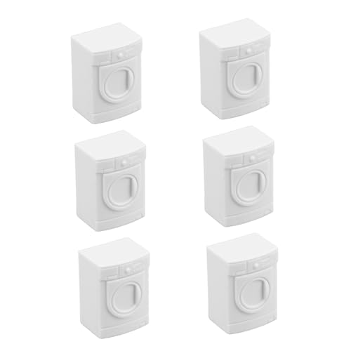 WEKAMOS 6 Stück Puppenhausmodellmöbel kreatives Puppenwaschmaschine Spielzeugwaschmaschinenzubehör Miniaturwaschmaschine Spielzeugmodell Einer Waschmaschine Weiß WEKAMOS 6 Stück Puppenhausmodellmöbel kreatives Puppenwaschmaschine Spielzeugwaschmaschinenzubehör Miniaturwaschmaschine Spielzeugmodell Einer Waschmaschine Weiß von WEKAMOS