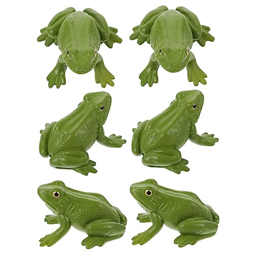 WEKAMOS 6 Stück Realistische Froschfiguren aus Hochwertigem Kunststoff Detailgetreue Tiermodelle als Dekoration für Kinderzimmer Schreibtisch und Sammlerstücke WEKAMOS 6 Stück Realistische Froschfiguren aus Hochwertigem Kunststoff Detailgetreue Tiermodelle als Dekoration für Kinderzimmer Schreibtisch und Sammlerstücke von WEKAMOS