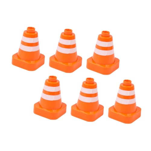 WEKAMOS 6 Stück Straßenschild Barrikade Zapfen Sicherheitskegel Mini verkehrserziehung verkehrsschilder Kid Toys Straßenkegelspielzeug für Verkehrsschild selber Machen Abs WEKAMOS 6 Stück Straßenschild Barrikade Zapfen Sicherheitskegel Mini verkehrserziehung verkehrsschilder Kid Toys Straßenkegelspielzeug für Verkehrsschild selber Machen Abs von WEKAMOS