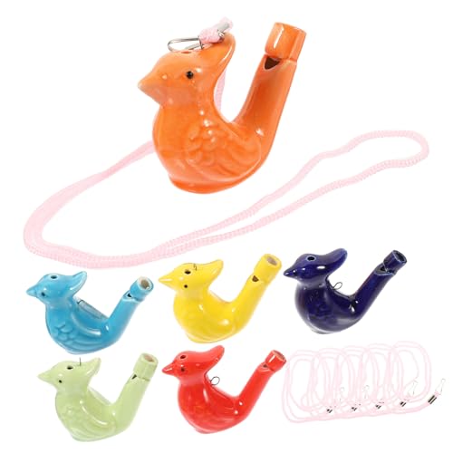 WEKAMOS 6 Stück Teiliges Bunte Keramik Wasservogelpfeifen Kindergeburtstag Party Mitgebsel Musikalisches Badspielzeug Atmungsaktiv Klare Vogelklänge Trainiert Zufällige Farbe WEKAMOS 6 Stück Teiliges Bunte Keramik Wasservogelpfeifen Kindergeburtstag Party Mitgebsel Musikalisches Badspielzeug Atmungsaktiv Klare Vogelklänge Trainiert Zufällige Farbe von WEKAMOS
