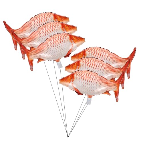 WEKAMOS 6 Stück Teiliges Fischförmige Folienballons Aluminiumfolie für Geburtstagsfeiern Hochzeiten und Valentinstag Wiederverwendbare Deko für Veranstaltungen WEKAMOS 6 Stück Teiliges Fischförmige Folienballons Aluminiumfolie für Geburtstagsfeiern Hochzeiten und Valentinstag Wiederverwendbare Deko für Veranstaltungen von WEKAMOS