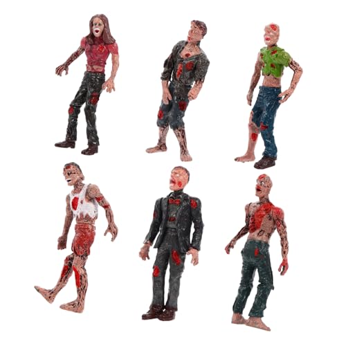 WEKAMOS 6 Stück Teiliges Halloween Zombie Deko Realistische Bewegliche Prank Figuren Gruselig Blutig für Spukhaus Party Geisterhaus Bühnenaufführung von WEKAMOS