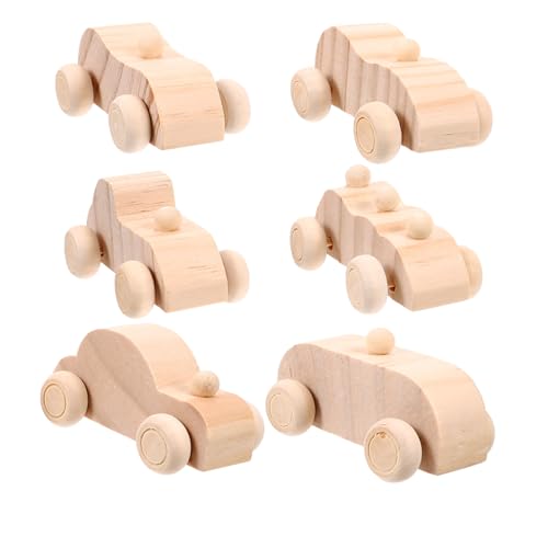 WEKAMOS 6 Stück Teiliges Holzauto Bastelset zum Bemalen Kleine Unbemalte DIY Graffiti Autos aus Holz Kreatives Handwerks für Fantasie und Bastelvergnügen WEKAMOS 6 Stück Teiliges Holzauto Bastelset zum Bemalen Kleine Unbemalte DIY Graffiti Autos aus Holz Kreatives Handwerks für Fantasie und Bastelvergnügen von WEKAMOS